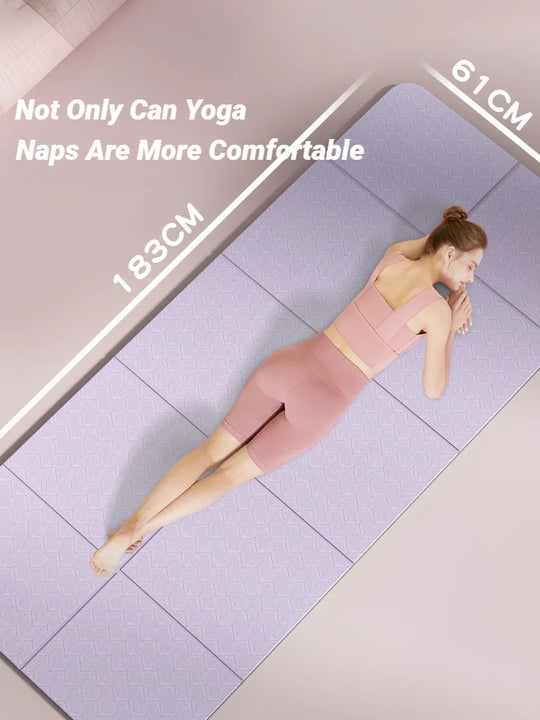 Foldable Yoga Mat Mute  Eco Friendly Folding Travel Fitness Exercise Double Sided Non-Slip For Pilates & Floor Workouts Dance