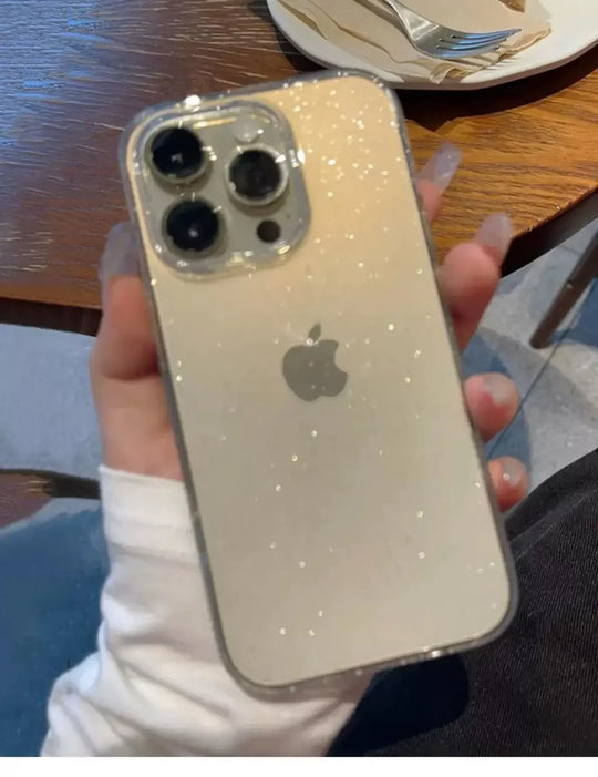 Luxury Bling Glitter Clear Phone Case For iPhone