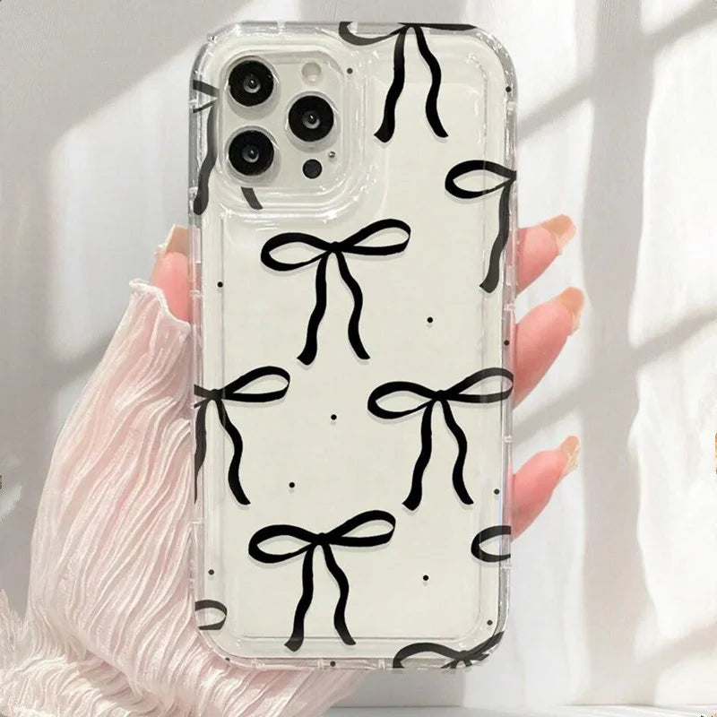 Cute Pink Heart Bow Case for iPhone