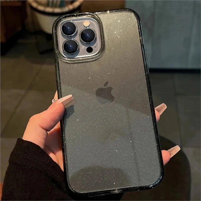 Luxury Bling Glitter Clear Phone Case For iPhone