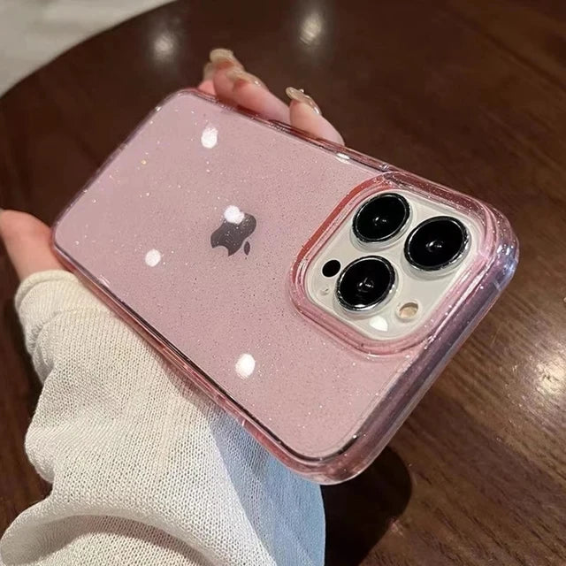 Luxury Bling Glitter Clear Phone Case For iPhone