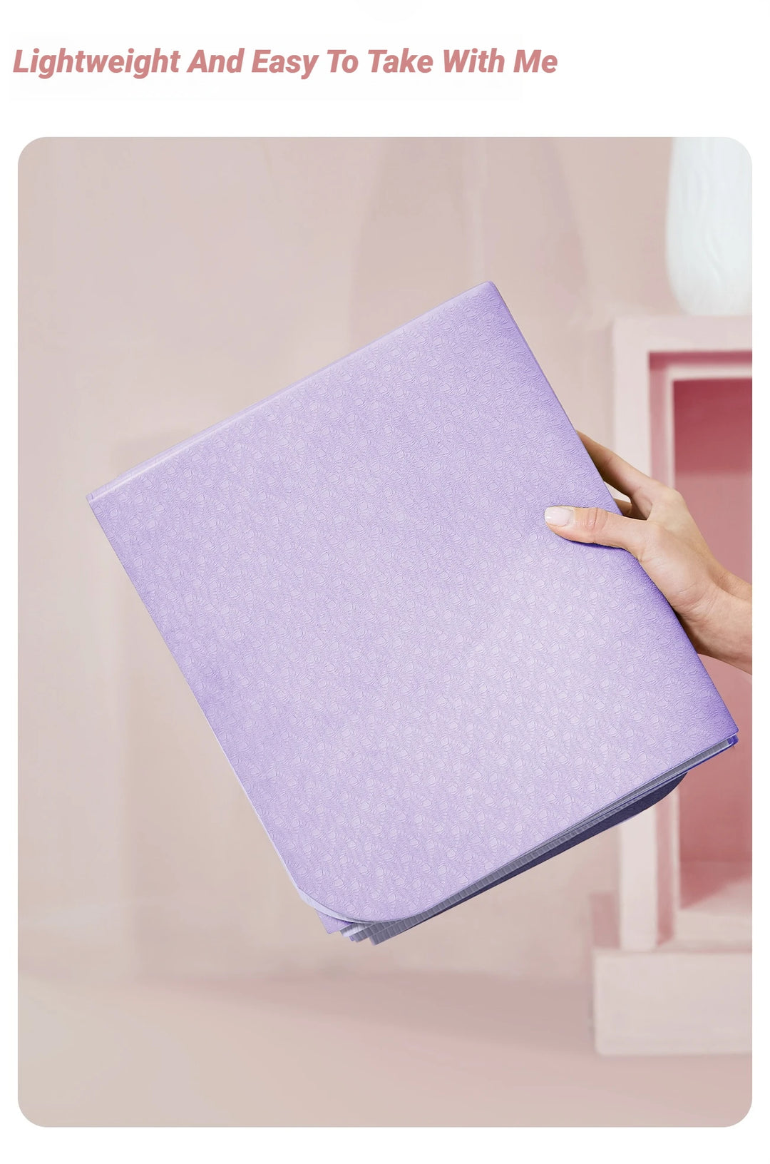 Foldable Yoga Mat Mute  Eco Friendly Folding Travel Fitness Exercise Double Sided Non-Slip For Pilates & Floor Workouts Dance