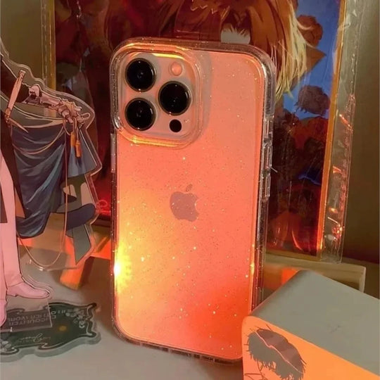 Luxury Bling Glitter Clear Phone Case For iPhone