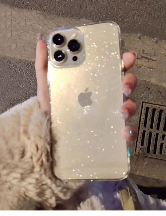 Luxury Bling Glitter Clear Phone Case For iPhone