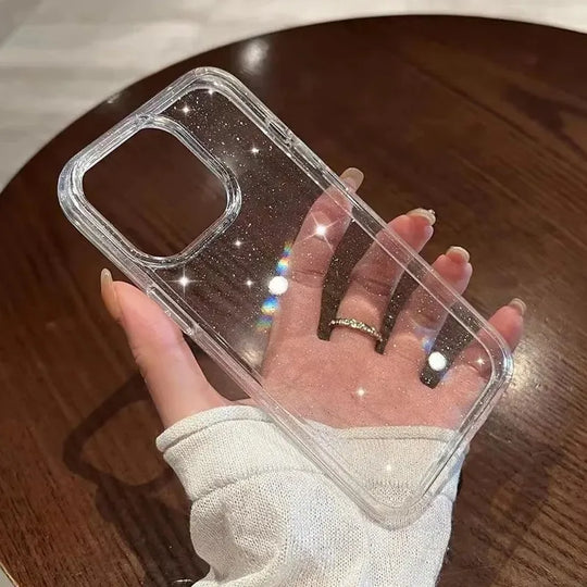Luxury Bling Glitter Clear Phone Case For iPhone
