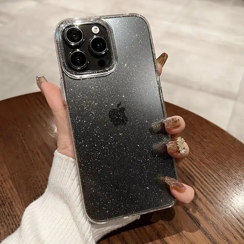 Luxury Bling Glitter Clear Phone Case For iPhone