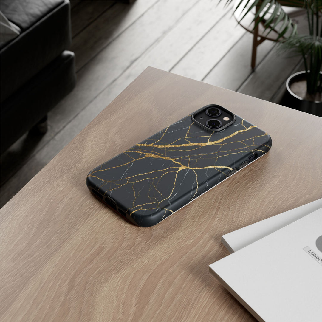 Luxury Black Marble iPhone/Samsung Case