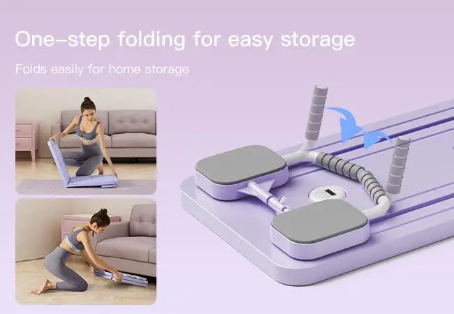 Multifunctional Pilates & Ab Board – Smart Home Reformer for Core, Glutes & Total Body Training