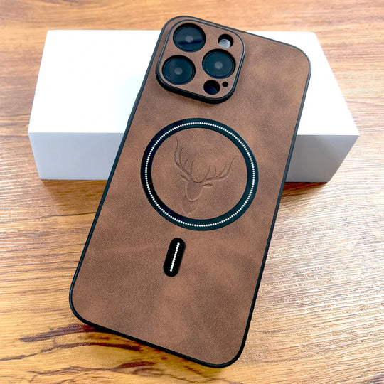 Luxury Leather Deer Case For iPhone