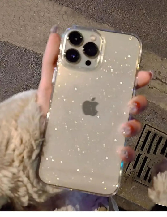 Luxury Bling Glitter Clear Phone Case For iPhone
