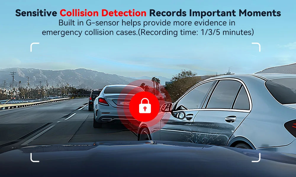 REDTIGER  Dash Camera Front and Rear 4k Dash Cam  Drive Recorder for WiFi GPS Car Dvr for 24H Parking Mode Black Box for Car