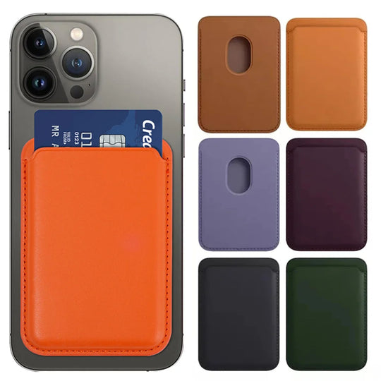 Magnetic Leather Wallet Case for iPhone