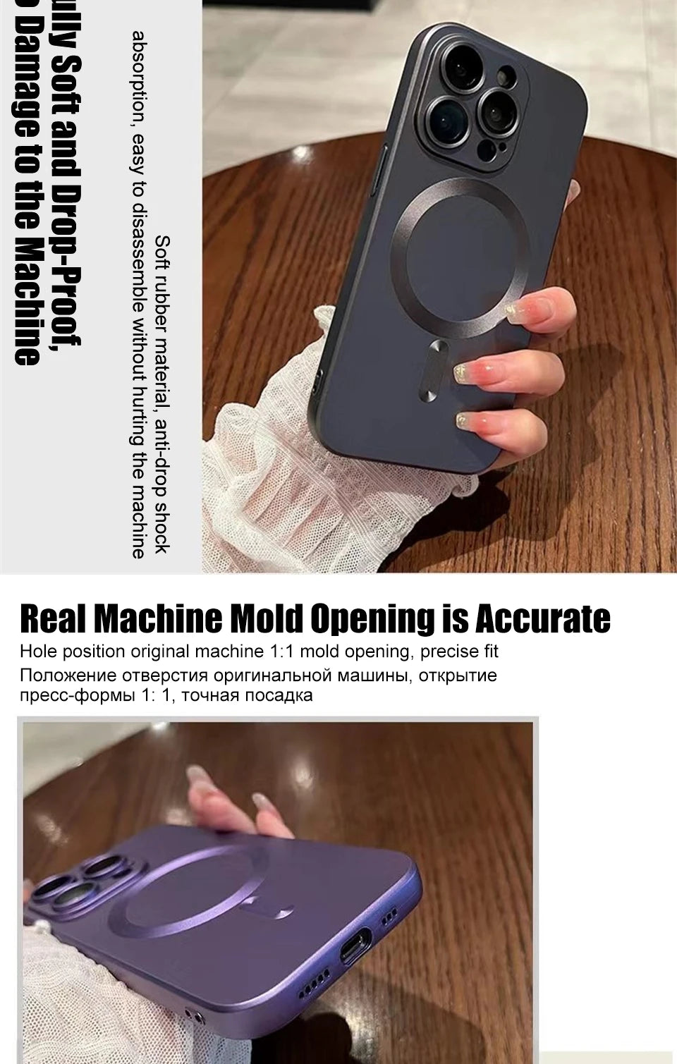 Luxury For Magsafe Matte Phone Cases For iPhone 13 11 12 14 15 Pro Max Magnetic Wireless Charging Case Lens Protector Soft Cover