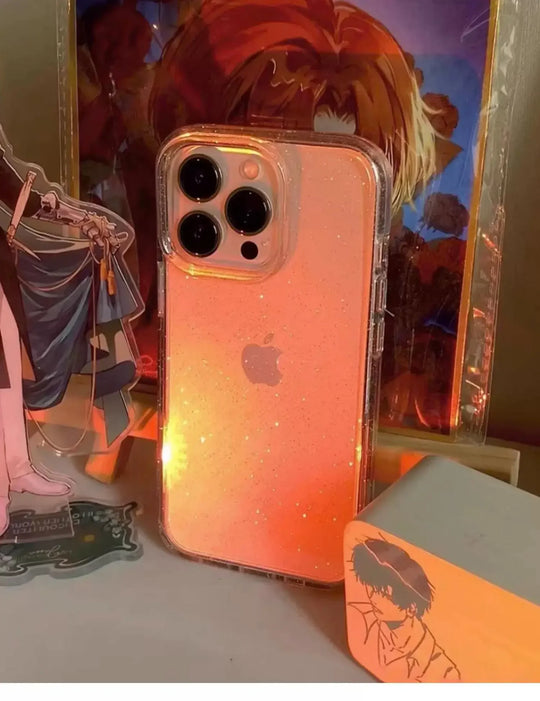 Luxury Bling Glitter Clear Phone Case For iPhone