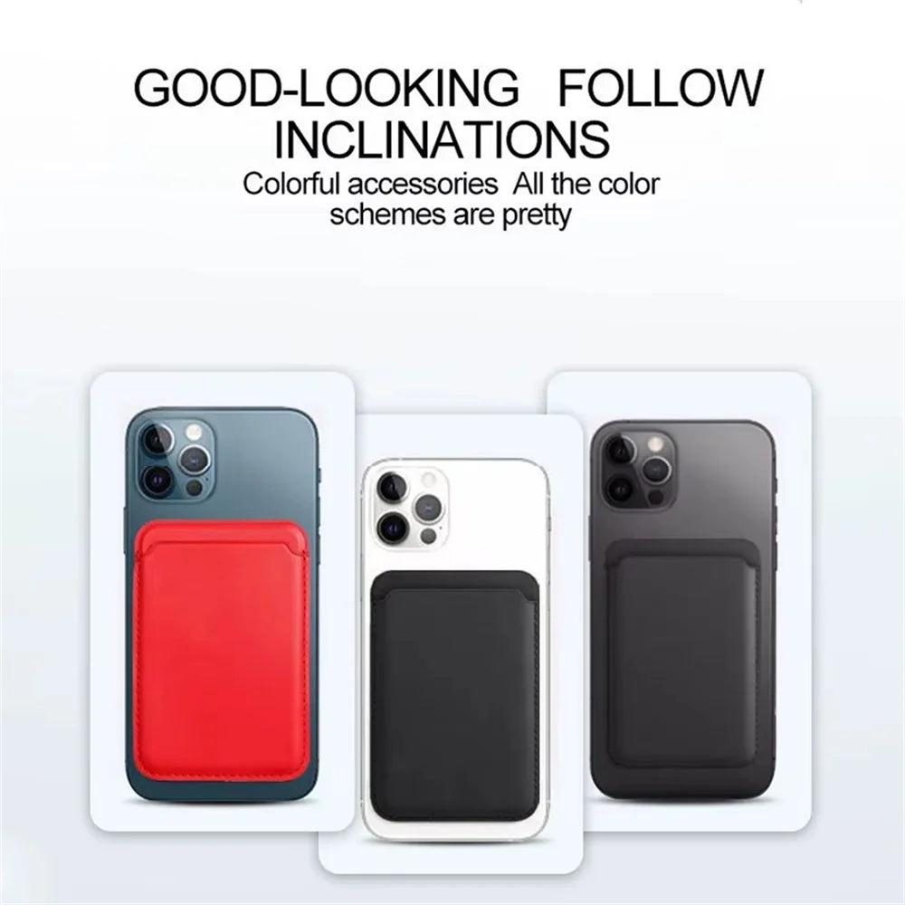 Magnetic Leather Wallet Case for iPhone 15Pro 14 13 16 Pro Max Magsafe Card Holder Luxury Phone Cover Protective Bag Accessories