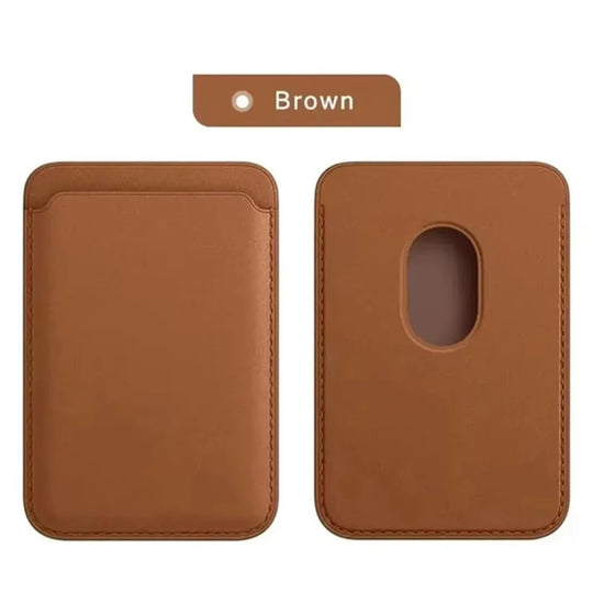 Magnetic Leather Wallet Case for iPhone