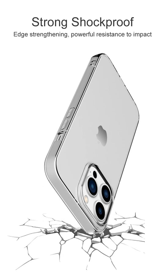 Ultra Thin Clear Silicone Case For iPhone