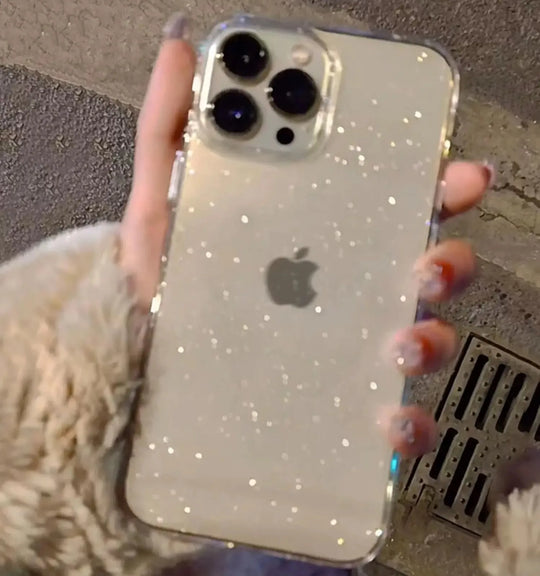 Luxury Bling Glitter Clear Phone Case For iPhone